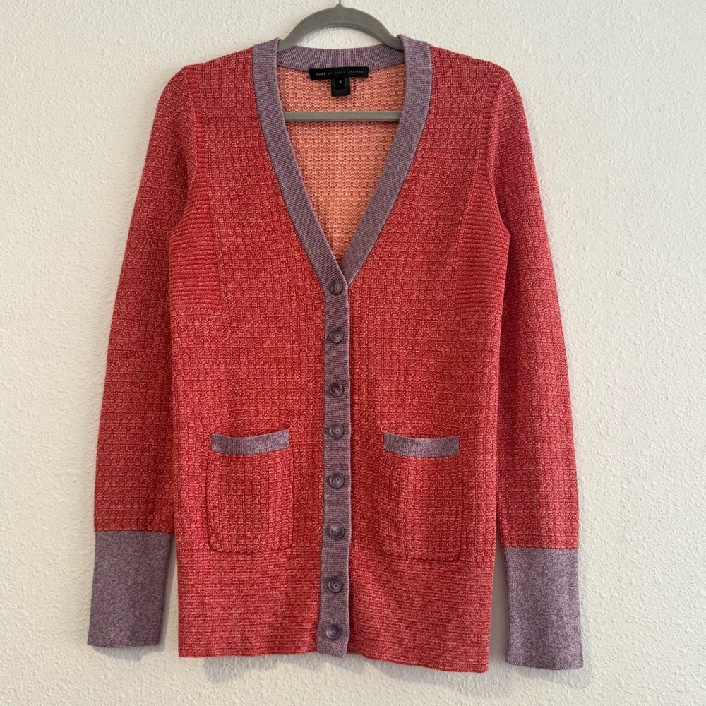Marc by Marc Jacobs Long Cardigan Silk Cotton Blend Size S